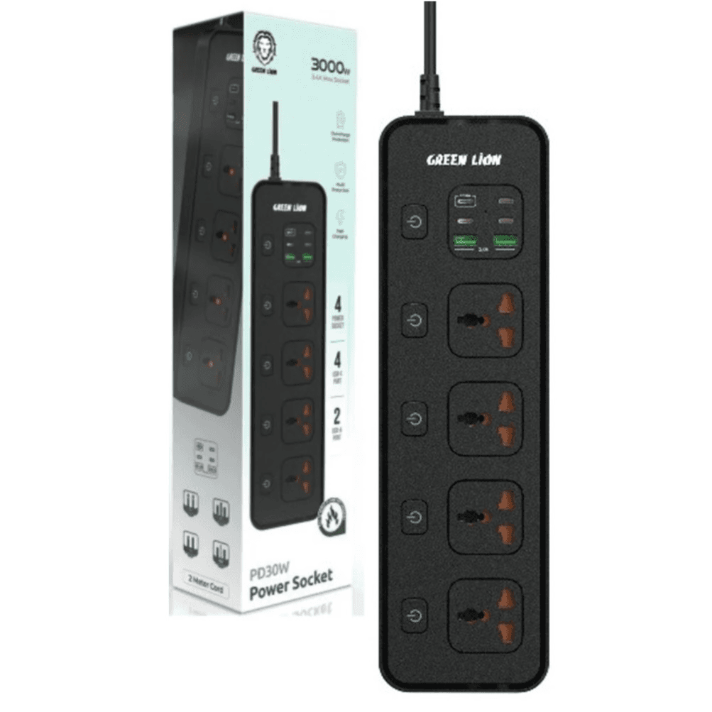 وصلة كهرباء بي دي30W بسلك 2 متر - جرين ليون 5606