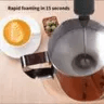 LePresso 3 in 1 Frother with Type-C Charging Port, 1500mAh Battery BLACK 