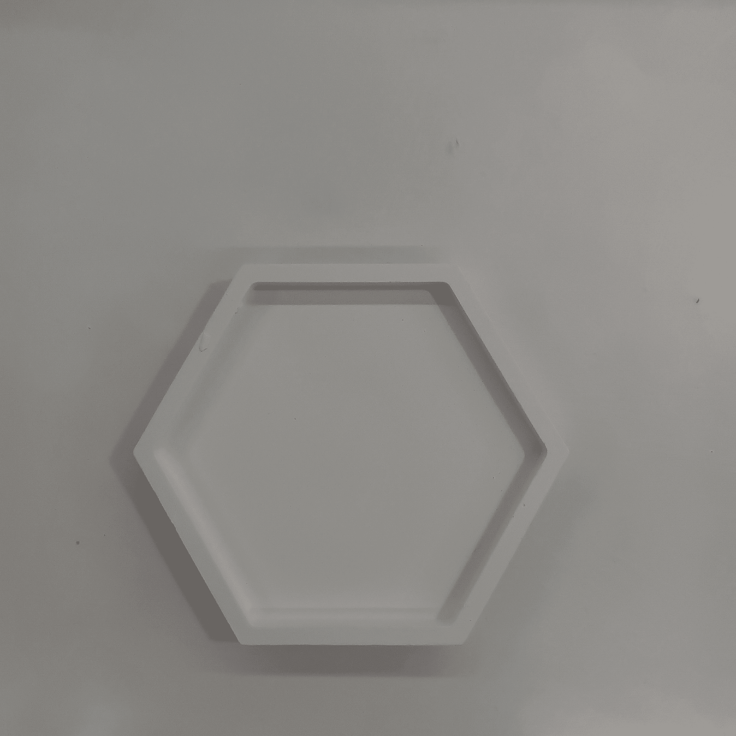 Ceramic Painting Plate Hexagon Design