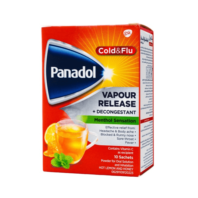Panadol Cold&flu Vapour Release Sachets 10s