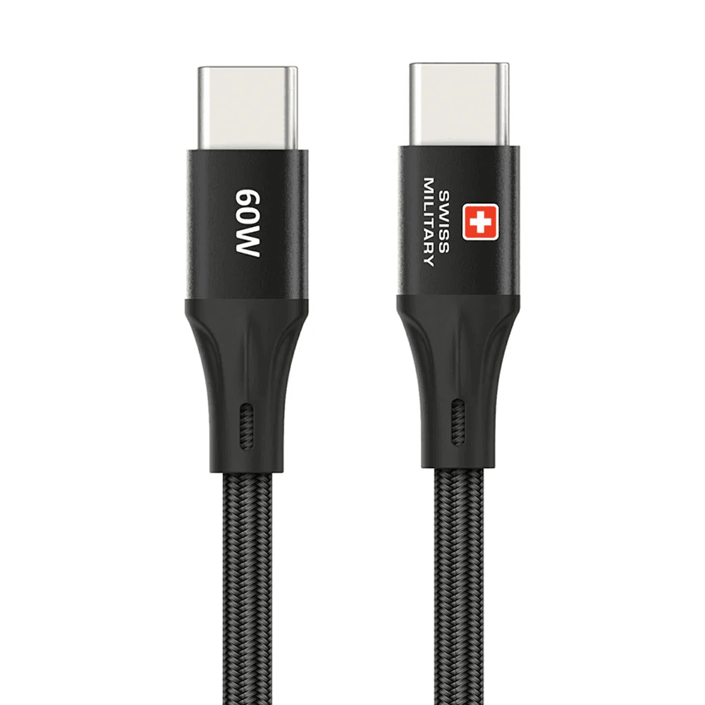 Swiss Military USB-C To USB-C Charging Cable 1.2M 60W