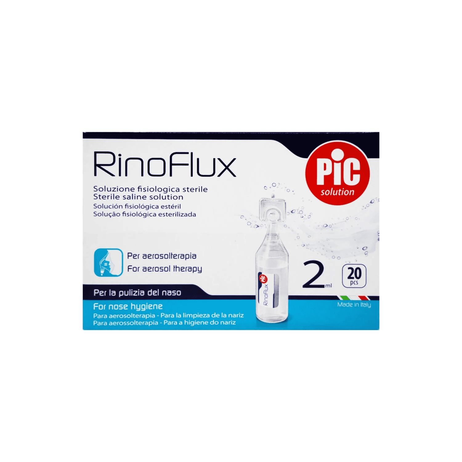 RINOFLUX NORMAL SALINE 2ML 20PCS