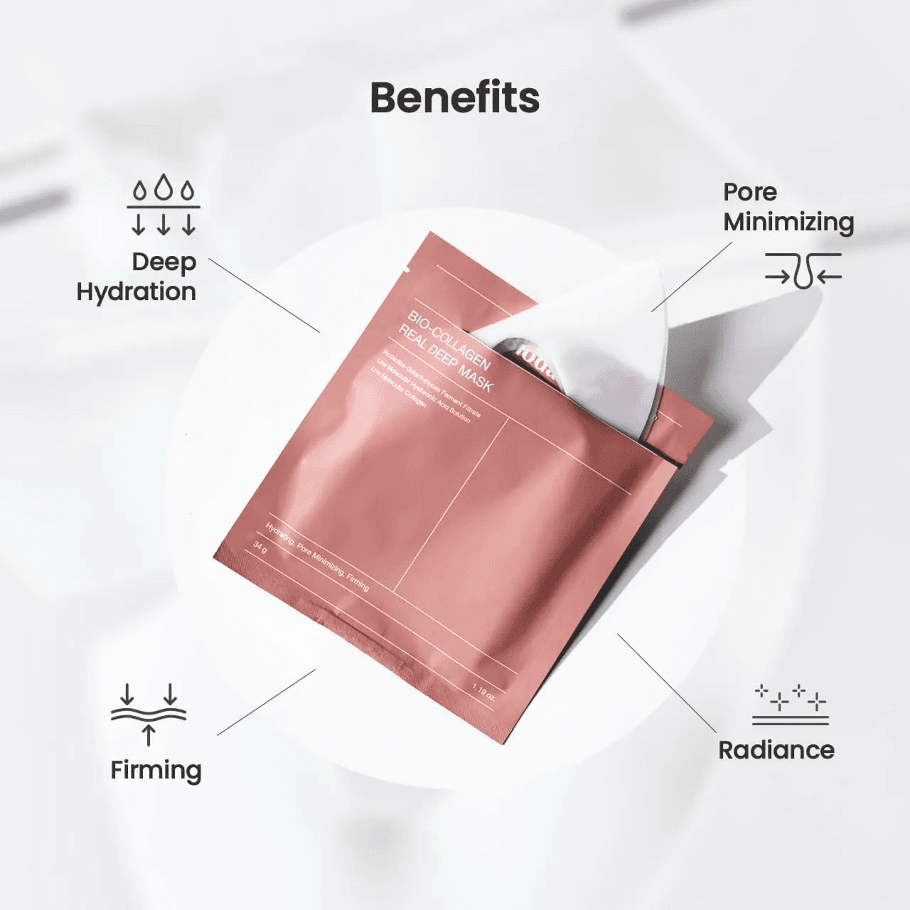 Biodance Bio-Collagen قناع عميق حقيقي - 1 قطعة - 34 جم