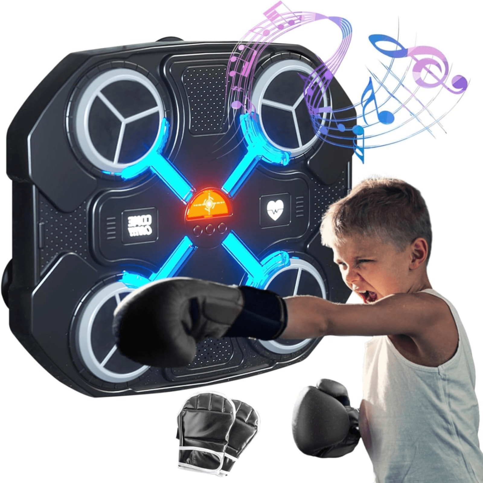Kids Music Boxing Machine with Colorful Lighting