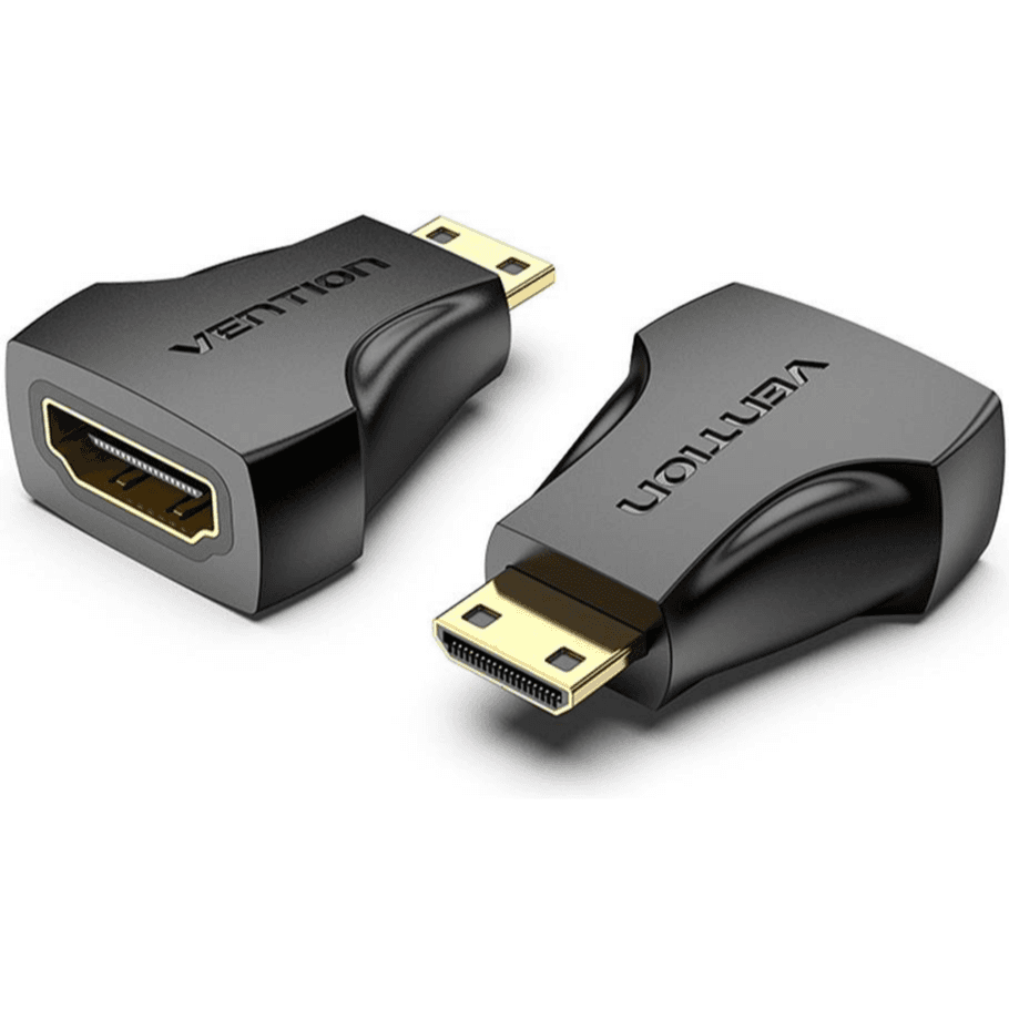 Vention Mini HDMI Male to HDMI Female Adapter, Black | AISB0