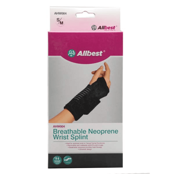 Allbest Breathable Neoprene Wrist Splint L/xl