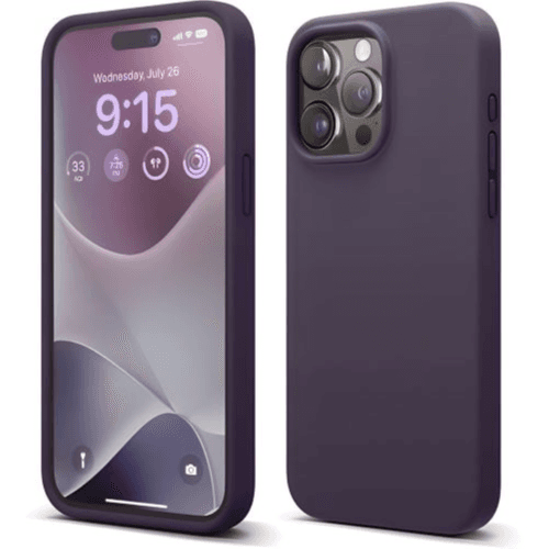 IPhone 15 Silicone Case (Purple)