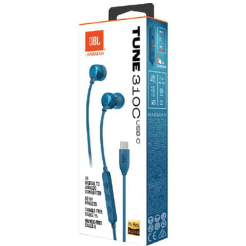 JBL Tune 310C In-Ear Earphones iphone 15 and 16 and samsung 