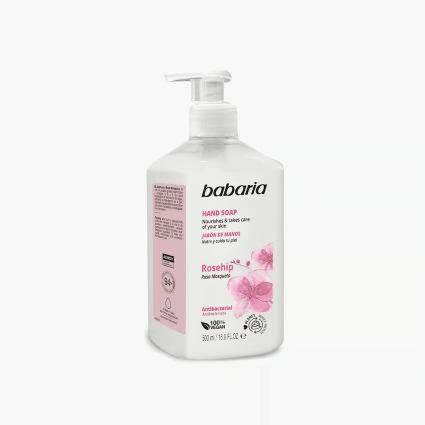 Babaria Hand Soap Rosehip Anti-Bacterial 500Ml