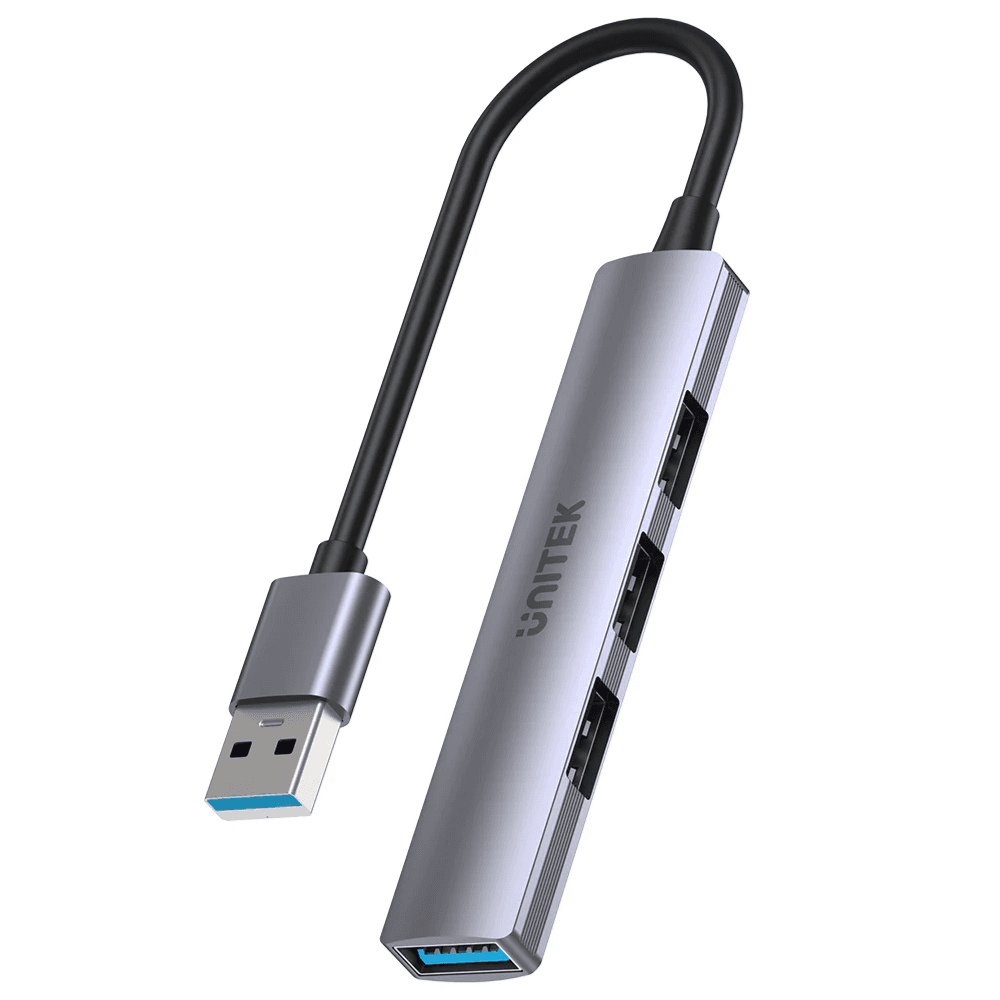 Unitek-4-In-1-Usb-A-5Gbps-Hub-Usb3-0-3-Usb2-0-Space-Gray
