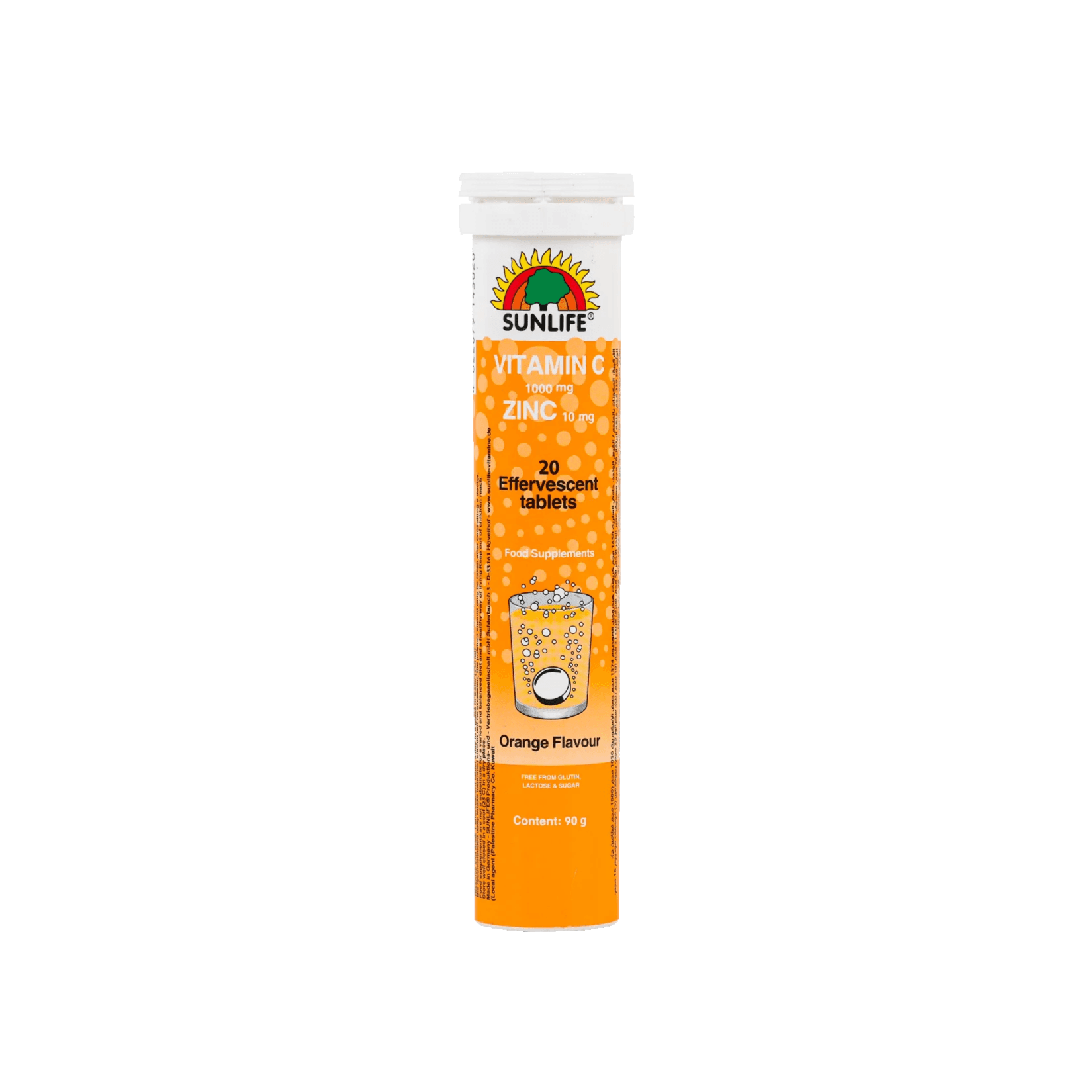 SUNLIFE VIT C 1000MG + ZINC 10MG EFF TAB 20S