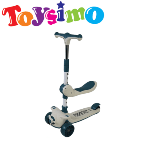 Blue Children's Scooter with Fan