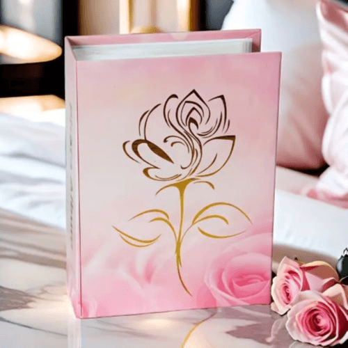 1PC Golden Rose Pattern Paper 100 Photo Album (Rose)