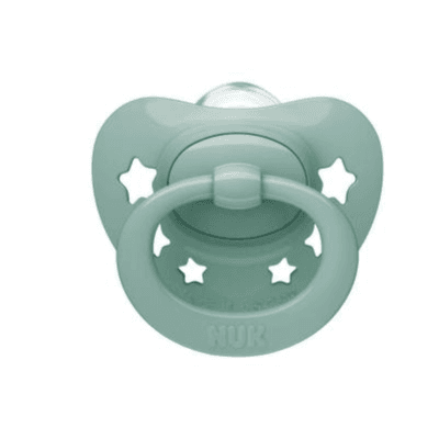 Nuk Signature Silicone Orthodontic Pacifier From 0-6months Boy Green Mat 1pcs