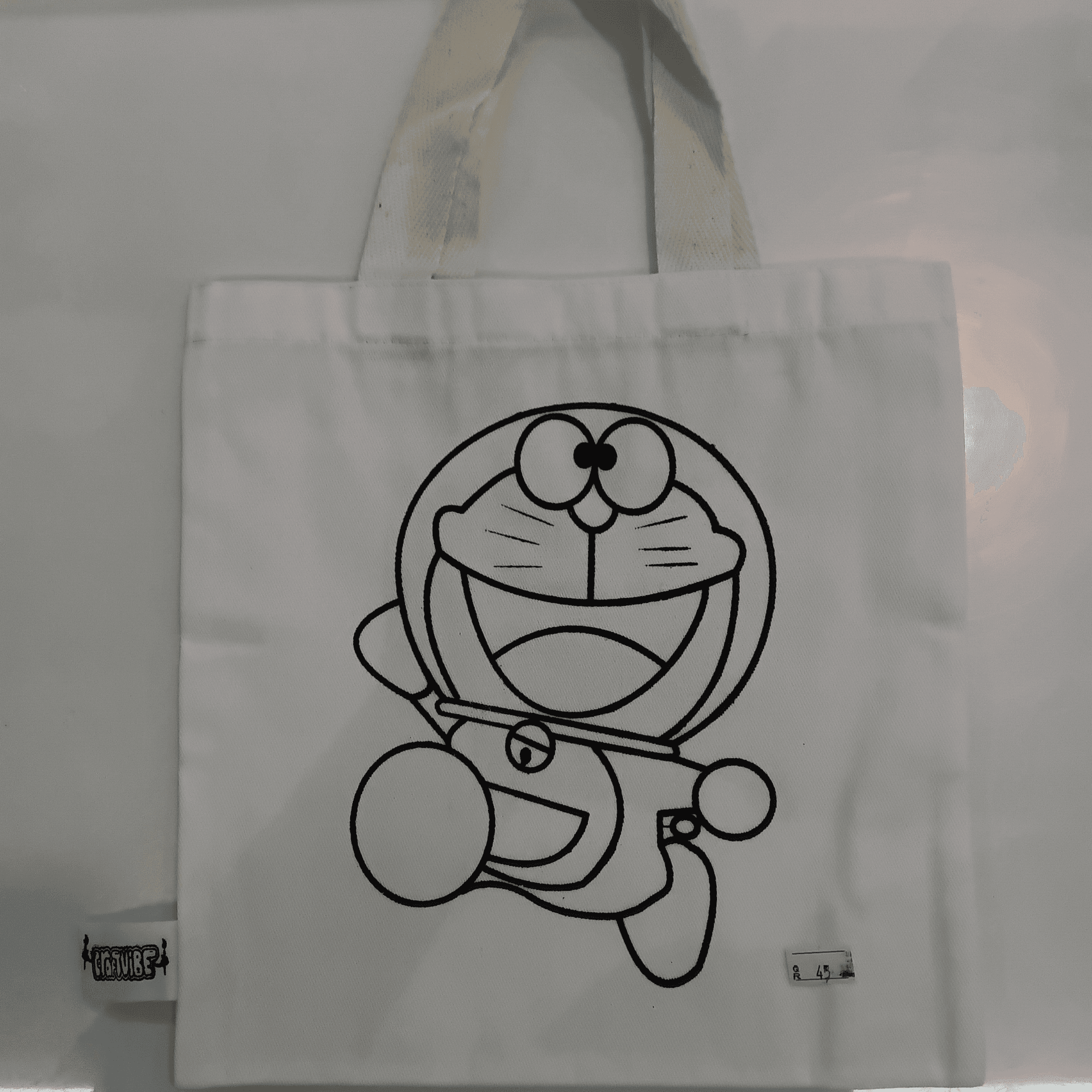 Canvas Bag Painting Doraemon Design
