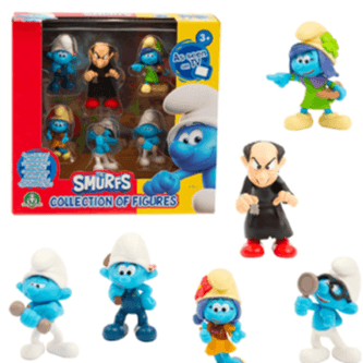 SMURFS 6 Pack Character Box 2ASST