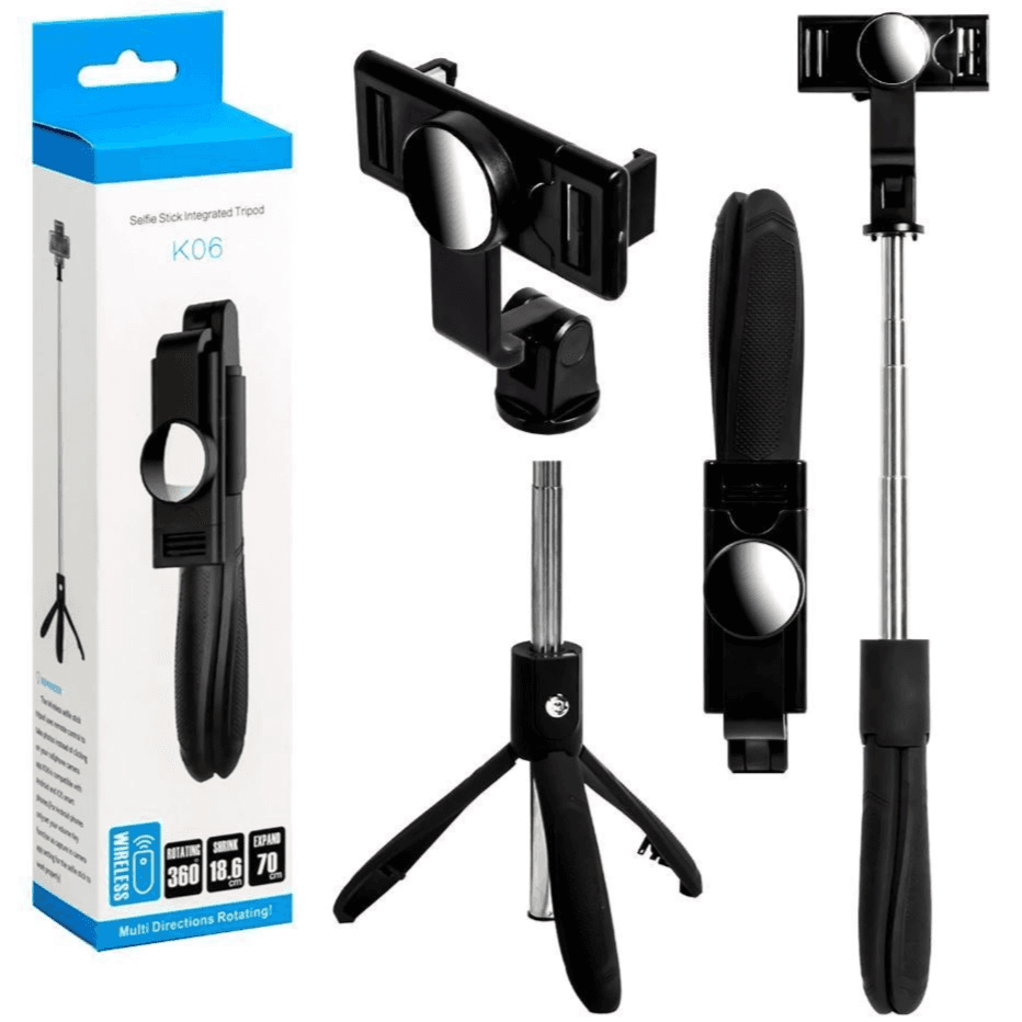 Wireless Selfie Stick Tripod Rotating 360°