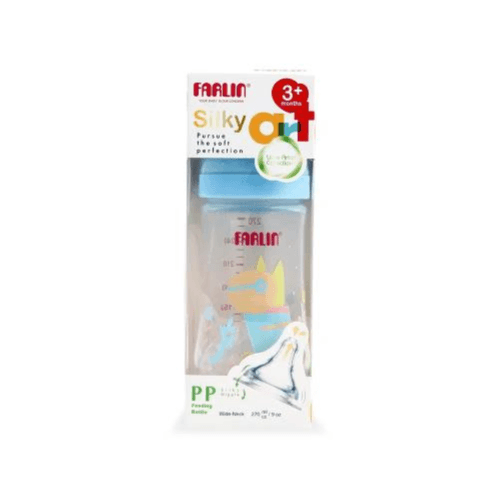 Farlin Silky art PP feeding bottle Boy with wide neck 3+months 270ml ref-Ab-42016(B)