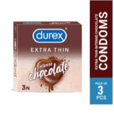 Durex Extra Thin Chocolate Flavour Condoms 3s
