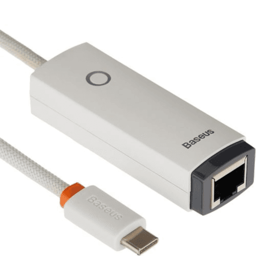 Baseus - Lite Series RJ45 LAN PORT ETHERNET ADAPTER TYPE-C 100Mbps (BS-OH024)