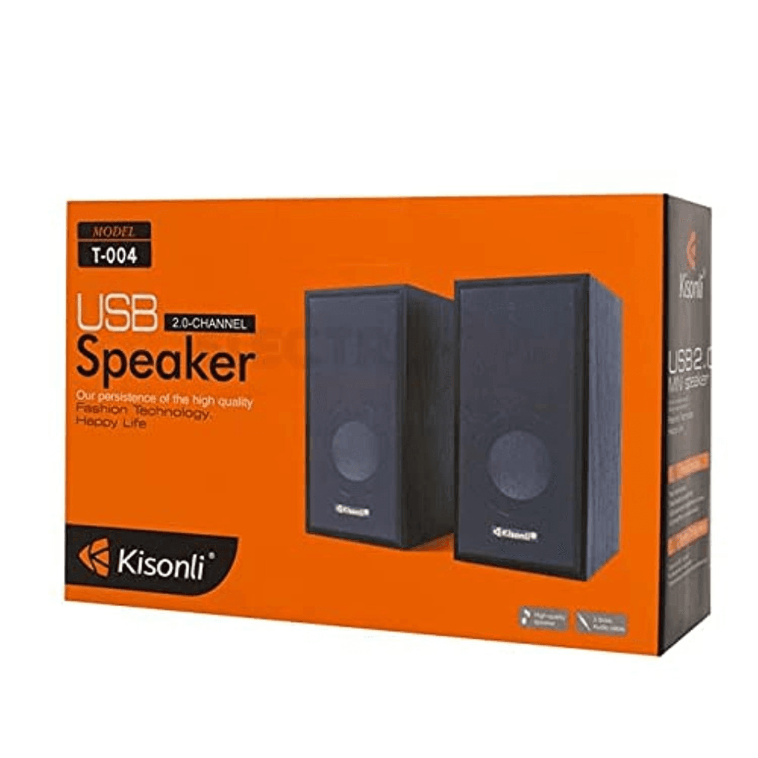 Kisonli T-004 2.0 Channel Speakers For Computer