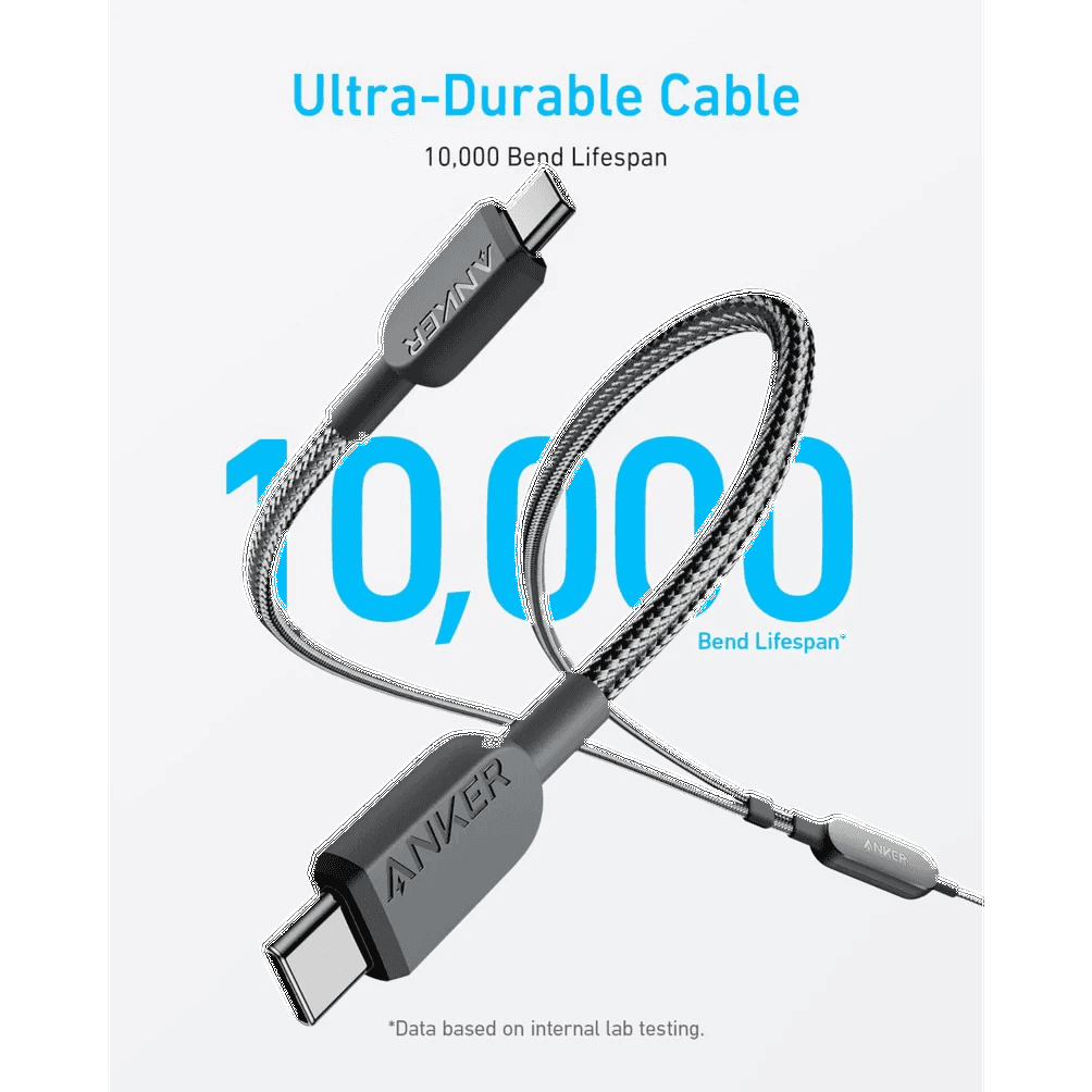 Anker 2-in-1 USB C Cable 140W - 4 ft