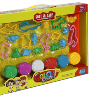 Colorful Dough with 6 vibrant