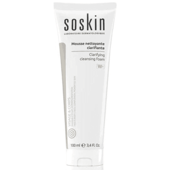 Soskin Clarifying cleansing whitening foam for face and body with pigmented skin 100ml