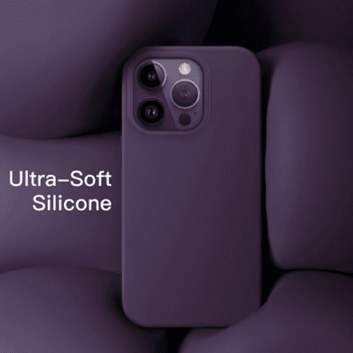 IPhone 15 Silicone Case (Purple)