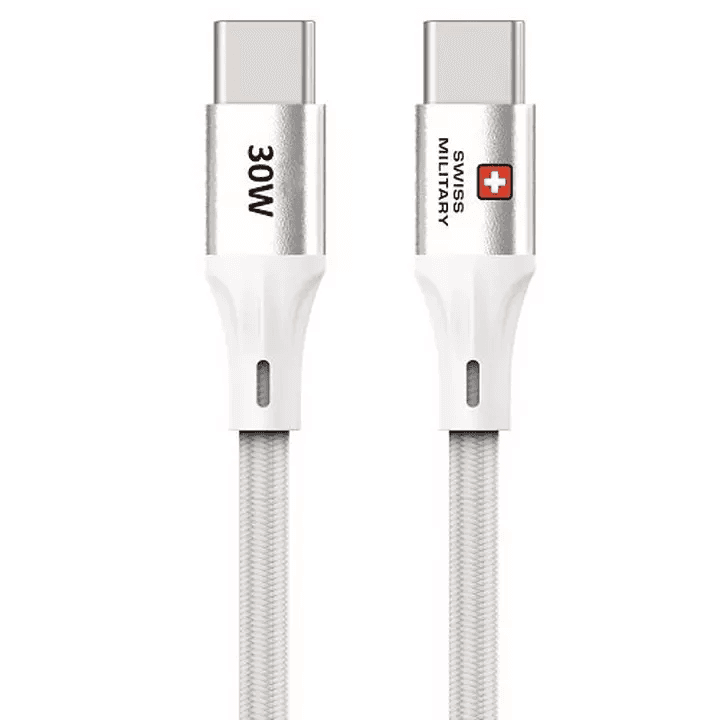 Swiss Military USB-C To USB-C Charging Cable 1.2M 30W