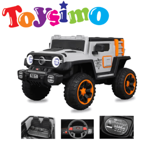 12V Massive Ultra Jumbo Silver 4x4 Jeep