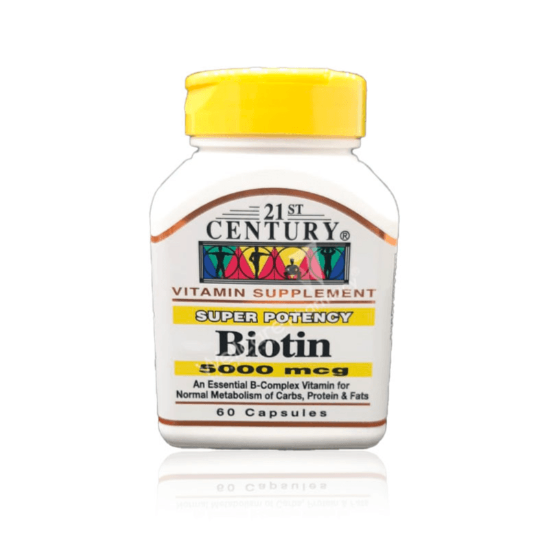 21ST CENTURY BIOTIN 5000MCG 60CAPS