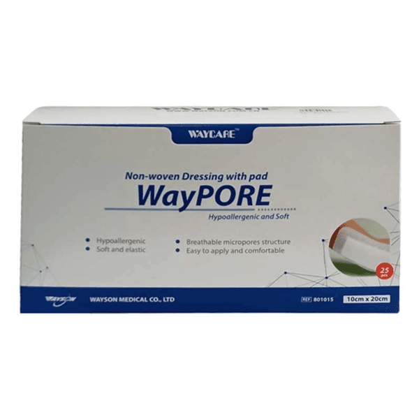 WAYPORE DRESSING WITH PAD 10X35CM 25PCS