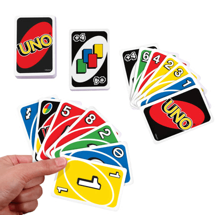 بطاقات أرقام UNO البلاستيكية