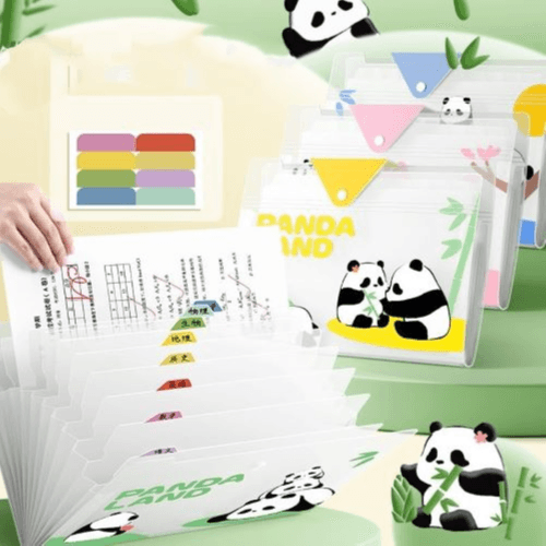 Panda Land Classic Style Expanding File Organizer A4 Size (Green)