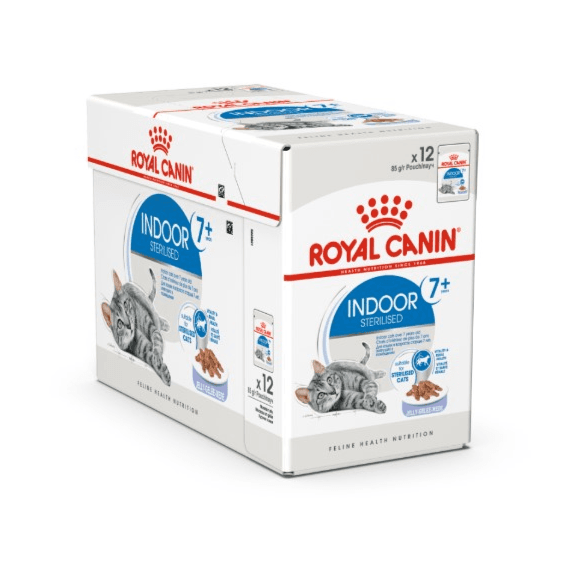 Royal Canin Feline Health Nutrition Indoor 7+ Jelly (WET FOOD - Pouches) 12 x 85g