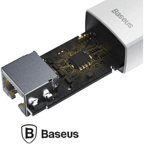 Baseus - Lite Series RJ45 LAN PORT ETHERNET ADAPTER TYPE-C 100Mbps (BS-OH024)