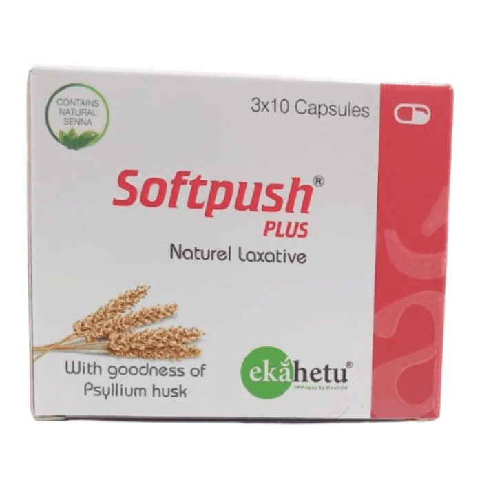 Softpush Plus Natural Laxative For Constipation 30 Capsules