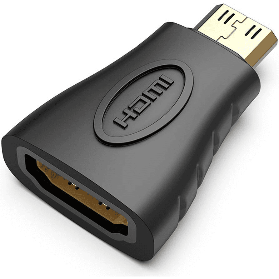 Vention Mini HDMI Male to HDMI Female Adapter, Black | AISB0