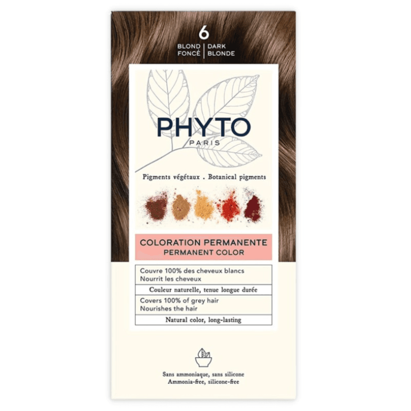 Phyto Permanent Natural Hair Color No:6 Blond