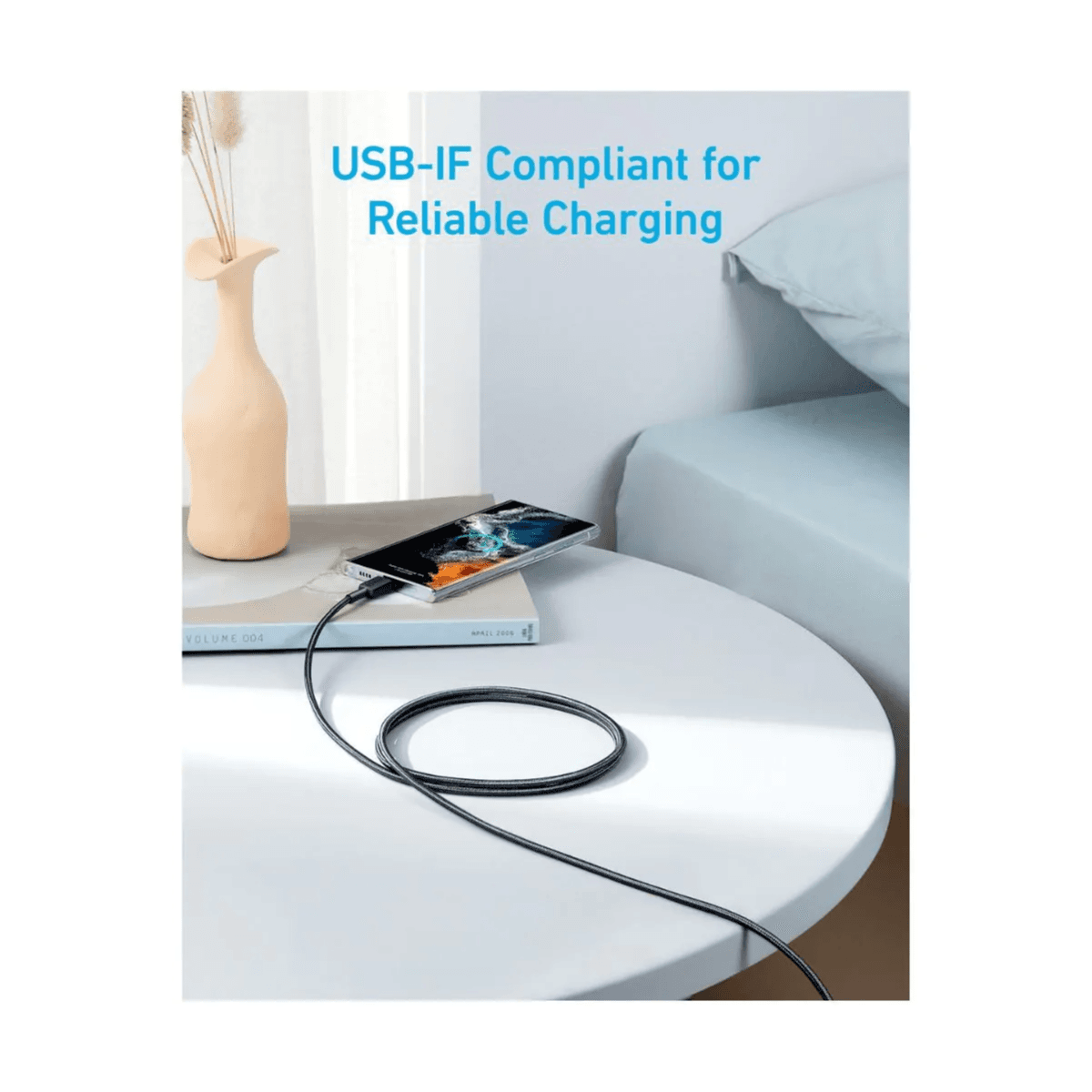 كابل Anker 322 USB-C إلى USB-C بطول 6 أقدام
