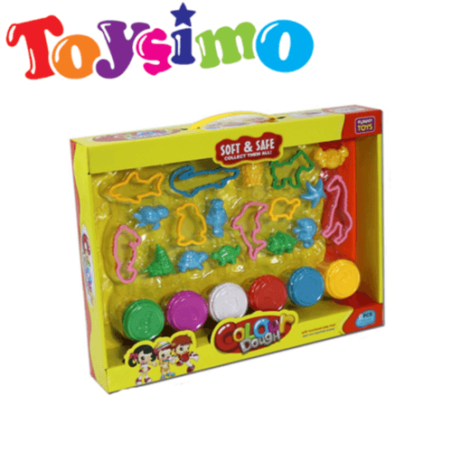 Colorful Dough with 6 vibrant