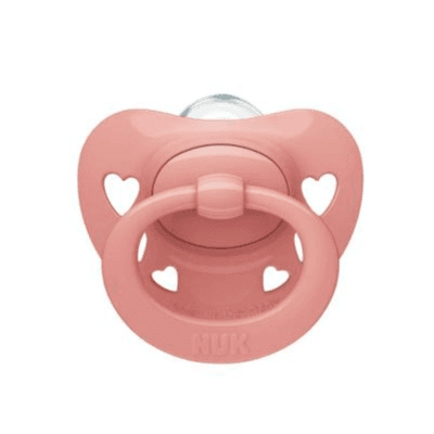 Nuk Signature Silicone Orthodontic Pacifier From 0-6months Girl Pink Mat 1pcs