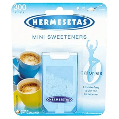 Hermesetas mini sweeteners zero calories 300 tablets 