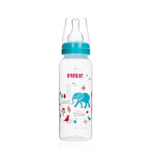 Farlin Hygiene Feeding bottle  Boy Blue Anti-colic nipple std neck Medium 3+months 240ml ref-AB-41012(B)