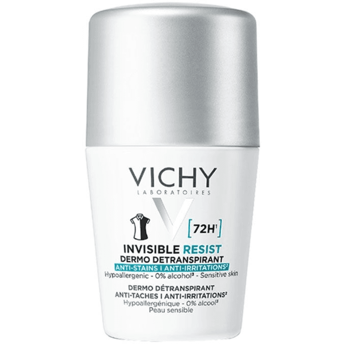 Vichy Deo Roll on Invisible Resist anti stains for women 72h 50ml