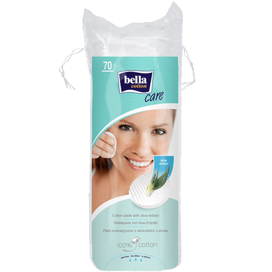 Bella Cotton care cotton pads with Aloe Vera extract 70pcs