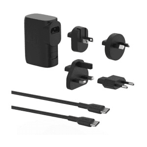Belkin BoostCharge Hybrid Wall Charger 25W + Power Bank 5K + Travel Adapter Kit