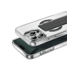 COVER MAGSAFE GRIP CASE FOR IPHONE 16 SERIES- CLEAR BLACK GREEN LION