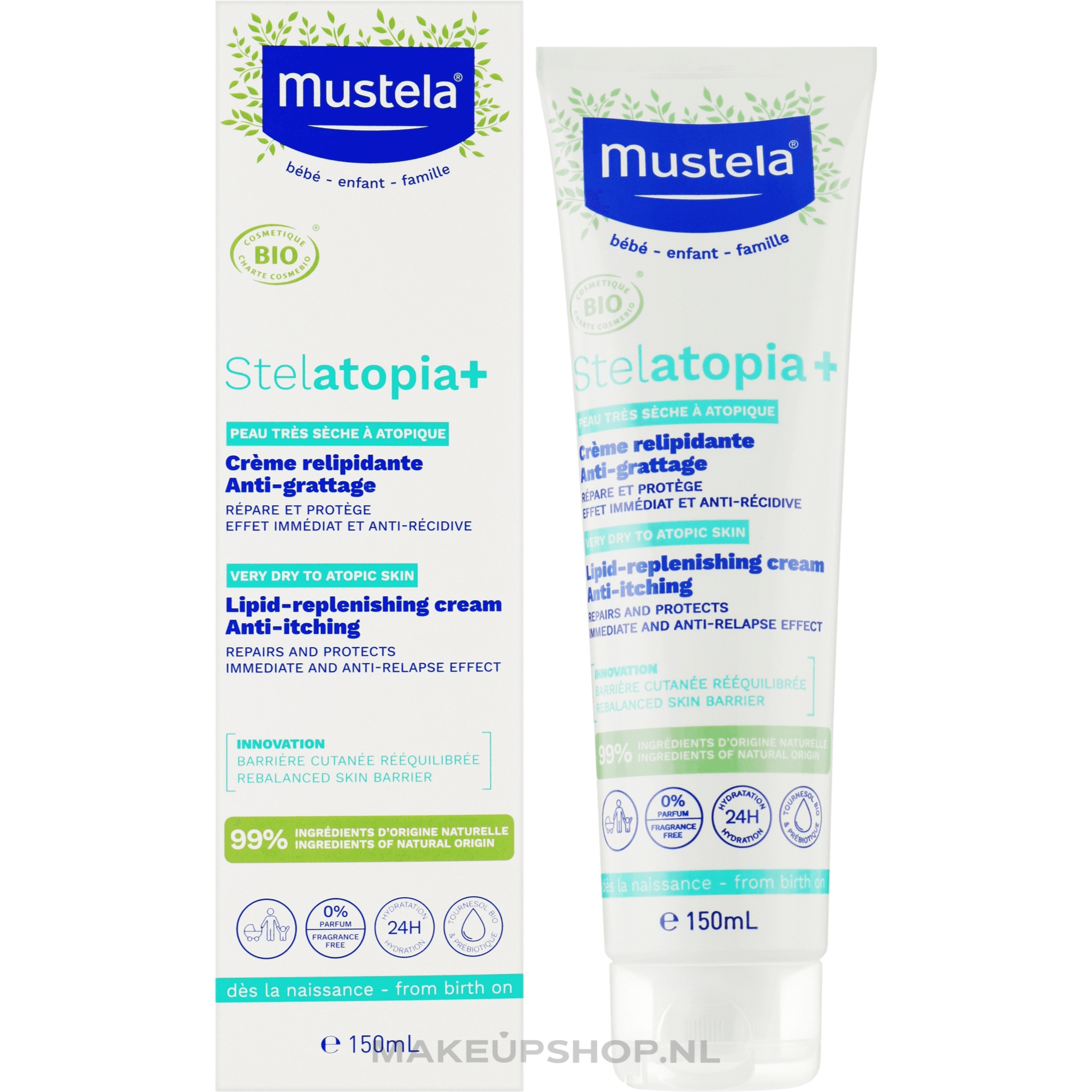 Mustela Stelatopia  Lipid Replenishing Cream 150Ml
